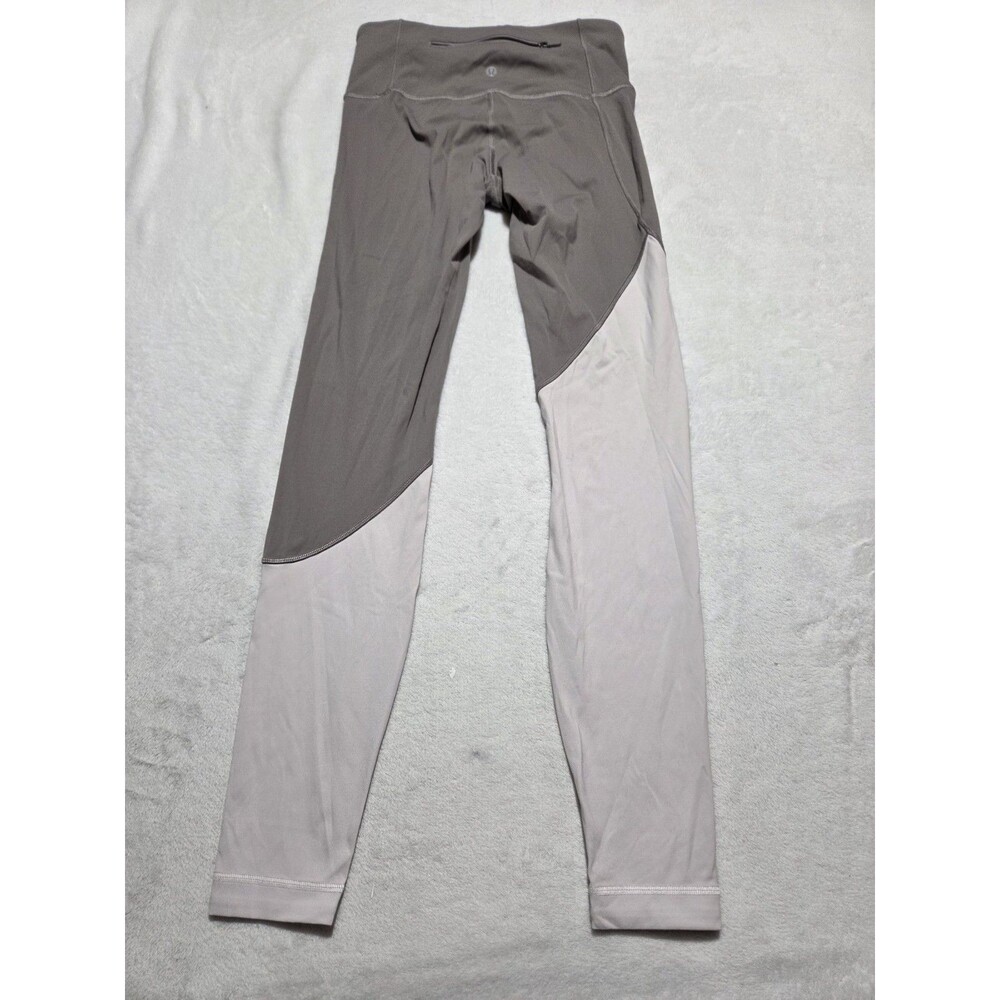 Lululemon Speed Wunder Asym High Rise Tight 28" Nulux - Half Moon/Light- Size 6 - Picture 3 of 9
